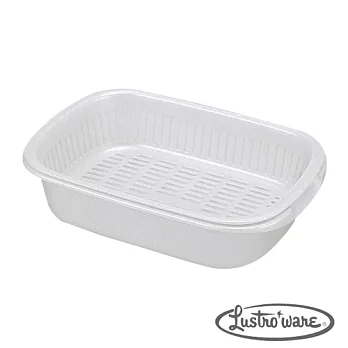 【Lustroware】日本進口抗菌滴水籃