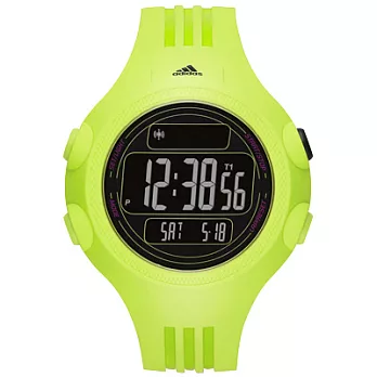 adidas 勁戰狙擊大面板電子腕錶-綠