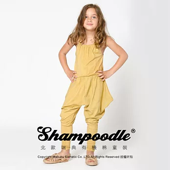 瑞典有機棉童裝Shampoodle柔軟連身裝100土黃色