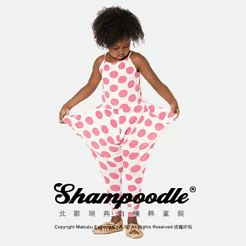 瑞典有機棉童裝Shampoodle點點圖案柔軟連身裝90紅白