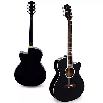 FREEMAN 39吋 兩段式EQ 電木吉他 附高級鋪棉吉他袋(黑色)加贈6配件