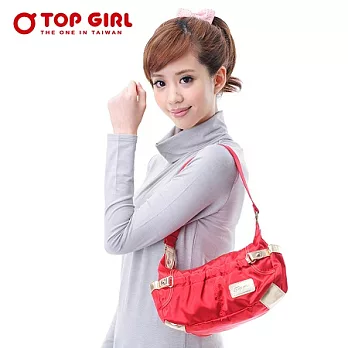 【TOP GIRL】女生奢華時尚氣質手提包(火熱紅)火熱紅