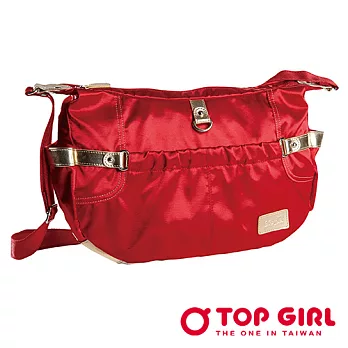 【TOP GIRL】奢華時尚手提側背包(火熱紅)火熱紅
