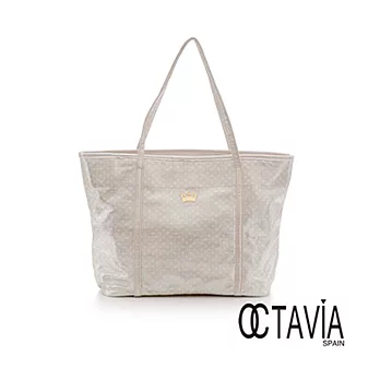 【Octavia 8 】托特雙包組 金屬系點點普普風大托特包-香檳金