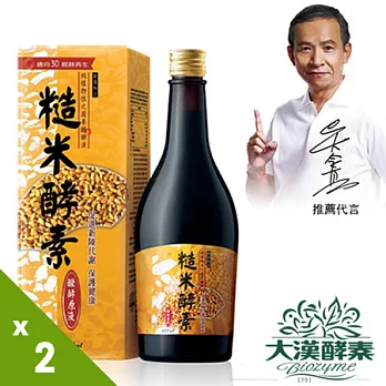 【大漢酵素】糙米蔬果植物醱酵液（600ml）x2瓶