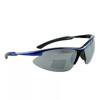 【Kelly C.】專業運動型太陽眼鏡 #1610-藍框水銀鏡面