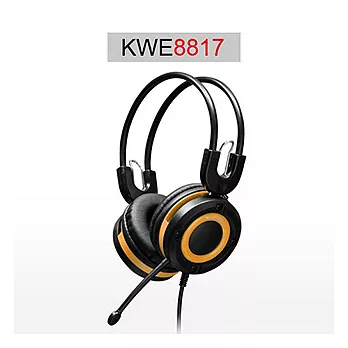 kworld 廣寰 頭戴式單孔三環專用耳麥 KWE-8817KWE-8817