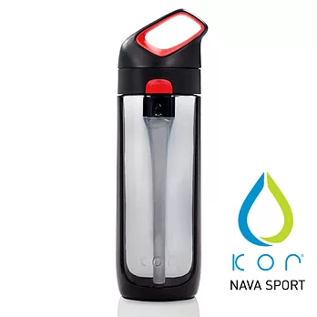 【美國KORwater】KOR Nava Sport運動水瓶-黑紅/650ml