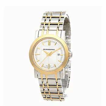 【BURBERRY 】英國倫敦精品-手錶雙色休閒鋼帶女錶BU1359