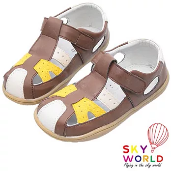 Sky World快樂上學手工寶寶鞋-經典咖21經典咖