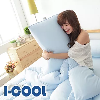 《I-COOL》抗菌天人紗涼感枕-藍(1入)
