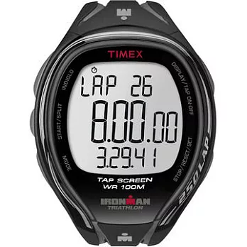 【TIMEX 】IRONMAN 鐵人專業運動電子錶 (灰黑 TXT5K588)