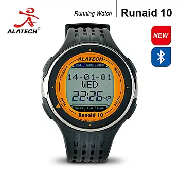 ALATECH Runaid10 藍牙跑步運動錶橘色