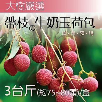 牛奶玉荷包 3台斤X1盒 帶枝禮盒低溫配送 大樹嚴選