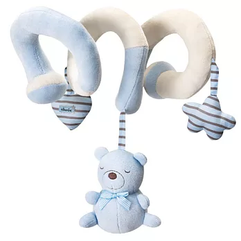 【奇哥】布偶熊彎管玩具-藍色