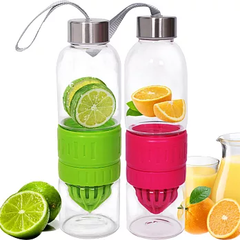 日式健康檸檬杯-果汁杯(B款)(4入)桃紅x2+蘋果綠x2