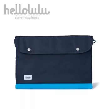Hellolulu Tess-15吋輕便手提電腦包-深藍