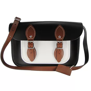 【The Leather Satchel Co.】11吋 英國手工牛皮劍橋包 肩背 側背手拿包 精湛工藝 新款磁釦設計方便開啟(個性款-三色)