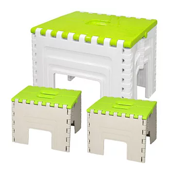 【nicegoods 好東西】日式巧收摺疊桌椅組(1桌2椅)粉綠