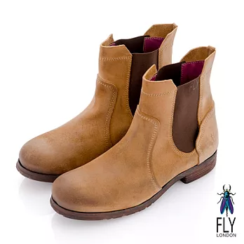 Fly London(男)★時間的味兒 直套造型中筒短靴 - 40駝沙棕