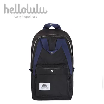 Hellolulu CONN-尼龍15吋校園筆電背包-黑