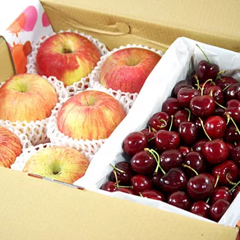 【鮮果日誌】王牌健康禮盒（智利富士蘋果6入+巨峰葡萄2.5台斤）