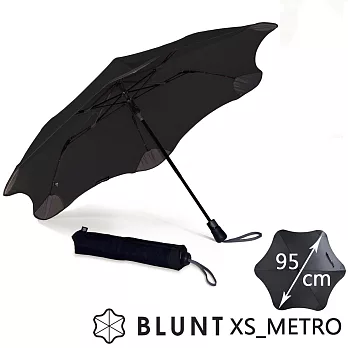【紐西蘭BLUNT 保蘭特】抗強風 防反傘 抗UV 折傘時尚黑