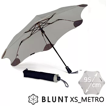 【紐西蘭BLUNT 保蘭特】抗強風 防反傘 抗UV 折傘經典灰