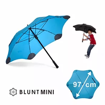 【紐西蘭BLUNT 保蘭特】抗強風時尚直傘 小號MINI風格藍