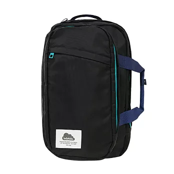 Hellolulu JARRELL-多功能尼龍雙用15吋背包-黑