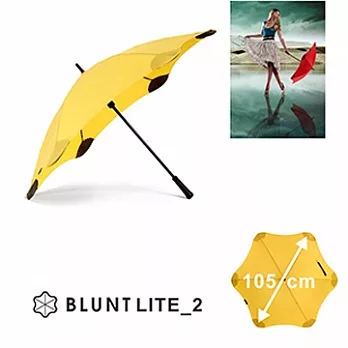 【紐西蘭BLUNT 保蘭特】抗強風 Lite 2 中號直傘糖果黃