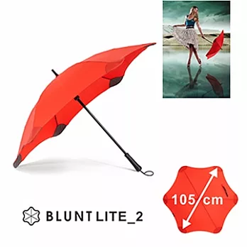 【紐西蘭BLUNT 保蘭特】抗強風 Lite 2 中號直傘艷桃紅
