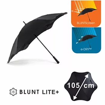 【紐西蘭BLUNT】保蘭特100% 完全抗UV傘 抗強風 防反傘- 中號 Lite+時尚黑
