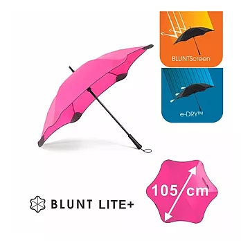 【紐西蘭BLUNT】保蘭特100% 完全抗UV傘 抗強風 防反傘- 中號 Lite+艷桃紅