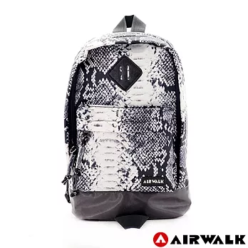 【美國AIRWALK】繽紛撞色馬卡龍豬鼻斜背包蟒紋白