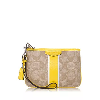 COACH 經典造型(小款)手拿包_卡其/黃色