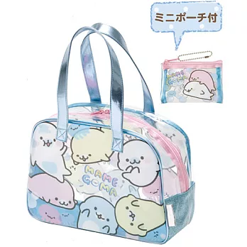 San-X 小海豹元氣生活系列透明防水手提袋