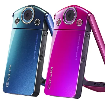 CASIO EX-TR35 美顏升級自拍神機(中文平輸)* - 加送SD32G+相機清潔組+硬式保護貼藍色