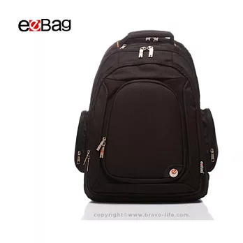 eeBag 硬殼全能防震電腦後背包。MIT認證商品黑色