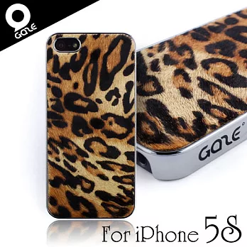 Gaze Leopard Calf Hair iPhone5/5S豹紋牛毛背蓋保護殼