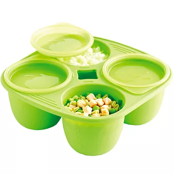 《MASTRAD》4格副食品儲存杯(綠)