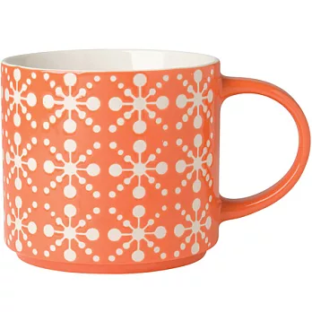 《NOW》雕紋馬克杯(橘)