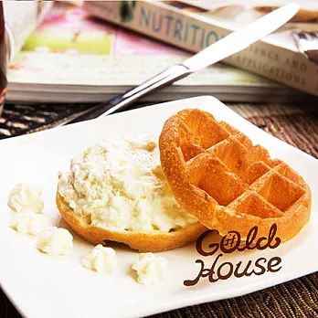 【金色小屋】 Ｑ彈比利時冰淇淋鬆餅-鮮奶2盒(5入/盒)