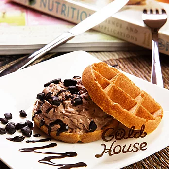 【金色小屋】 Ｑ彈比利時冰淇淋鬆餅-巧克力2盒(5入/盒)