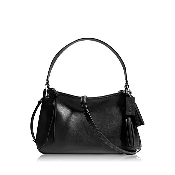 COACH 高質感皮革肩背兩用包_黑色