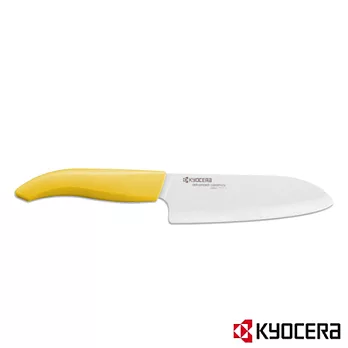 【KYOCERA】日本京瓷彩色陶瓷刀14cm(黃柄)