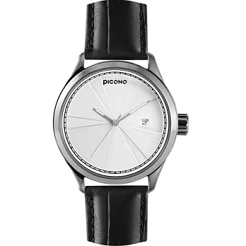 PICONO層次系列‧時尚簡約 - 鋼製錶殼 / 皮革錶帶 - 自動石英手錶
