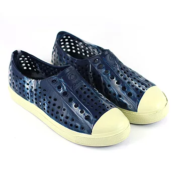 ◤Green Phoenix◥炫彩洞洞鞋/雨鞋/矽膠鞋/懶人鞋 37藍色