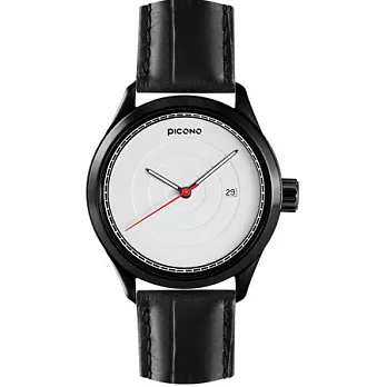PICONO層次系列‧時尚簡約 - 鋼製錶殼 / 皮革錶帶 - 自動石英手錶