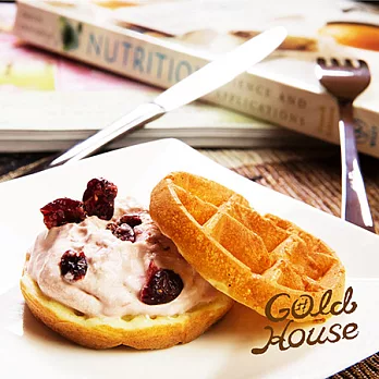 【金色小屋】 Ｑ彈比利時冰淇淋鬆餅-鮮奶2盒+巧克力2盒+莓果1盒(5入/盒)